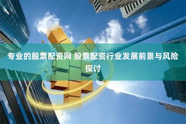 专业的股票配资网 股票配资行业发展前景与风险探讨